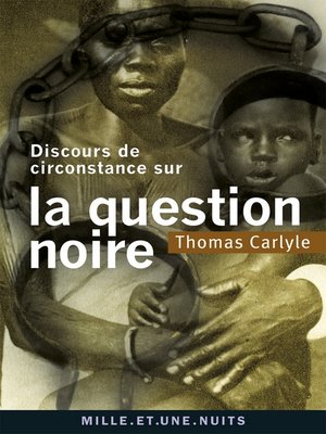 cover image of Discours de circonstance sur la question noire